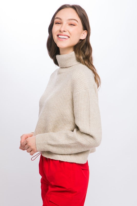 Relaxed High Neck Sweater