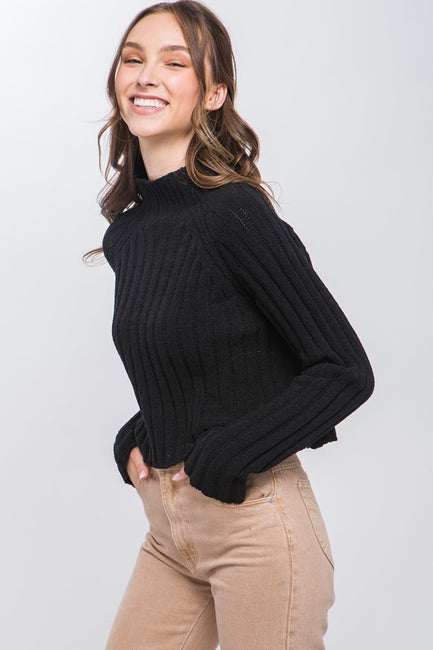 Vertical Knit Pullover