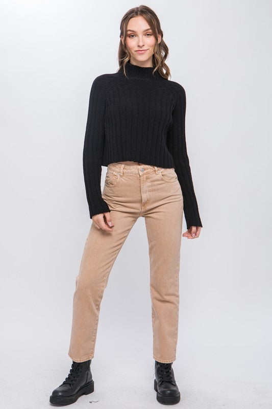 Vertical Knit Pullover
