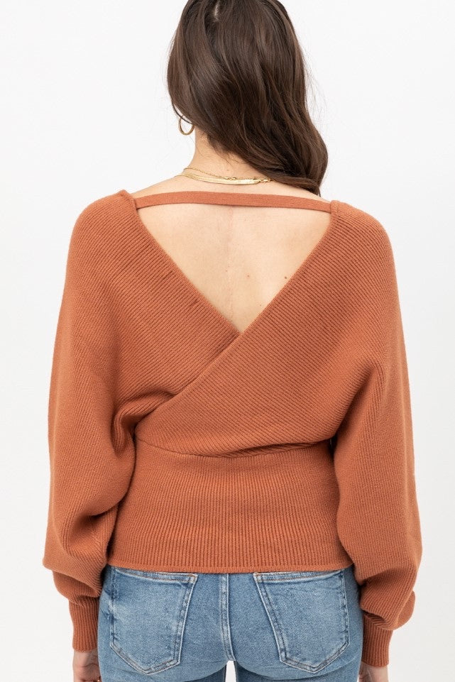 Toulouse Faux Wrap Sweater
