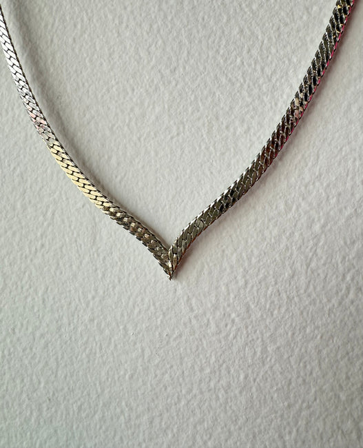 V Cut Chain Necklace